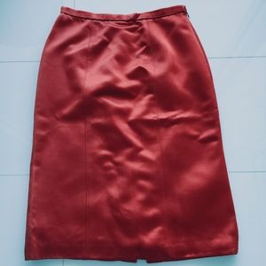 Burberry Prorsum Viscose & Silk pencil skirt Amber orange.  Size 40